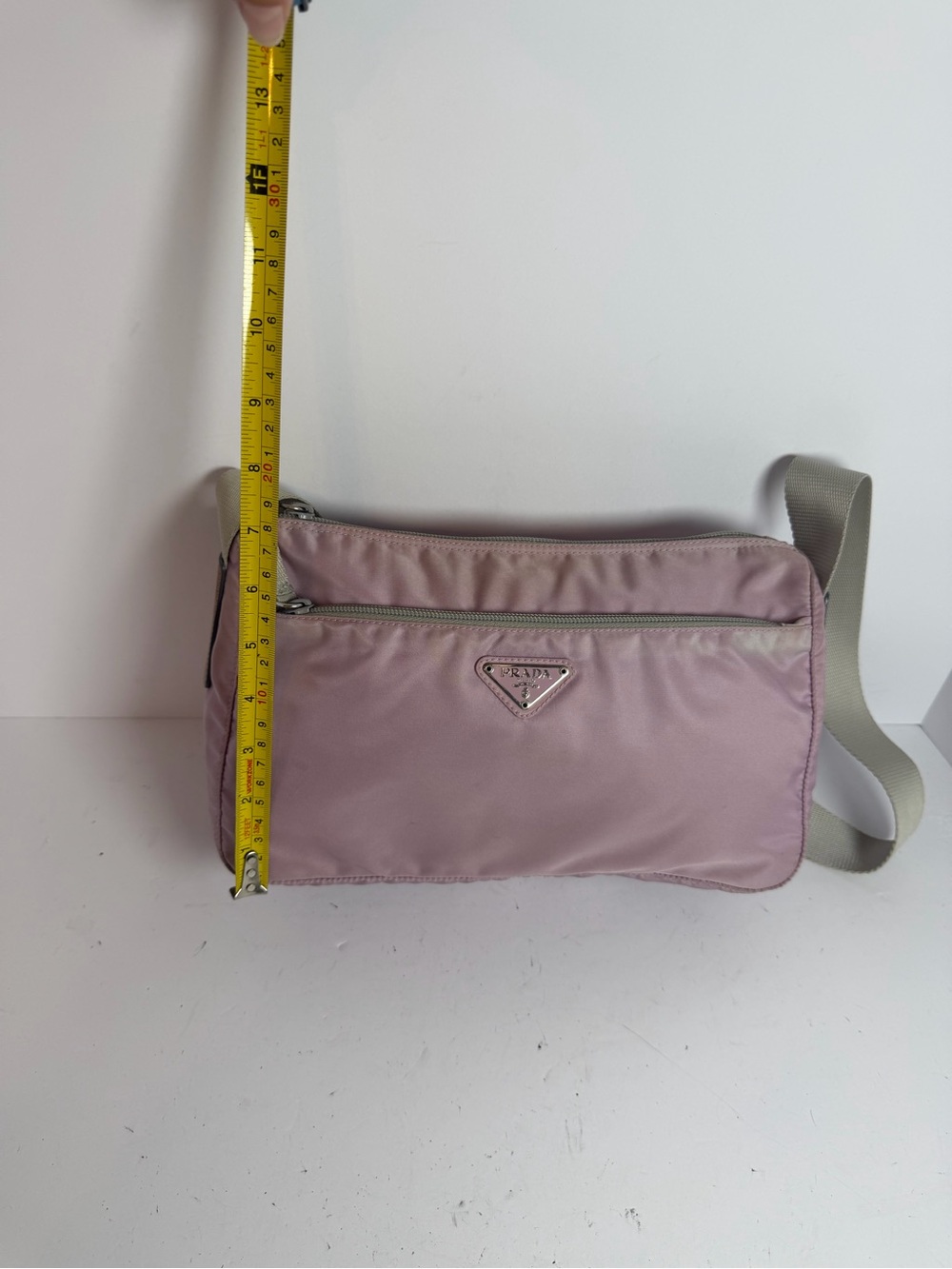 Prada Tessuto Soft Pink Hue Nylon Shoulder Crossbody Bag - Picture 3 of 16